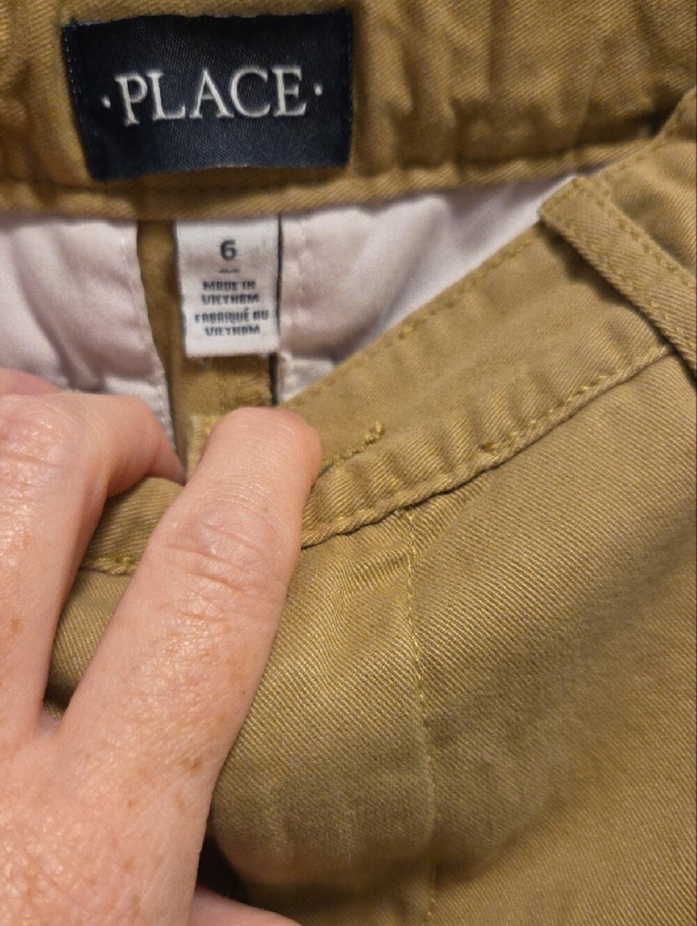 Boys The Children's Place Khaki Chino Pants - 3 Pack - Picture 4 of 5